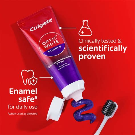purple toothpaste coles|Colgate® Optic White® Purple toothpaste Color.
